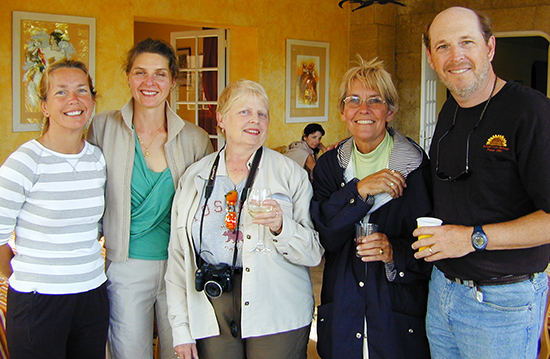 Happy students in Aix, France